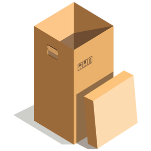 Container with top loader cover