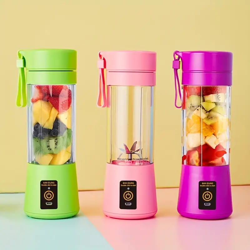 TSS Portable and Rechargeable Blender 380ml - Make delicious juices and smoothies on the go