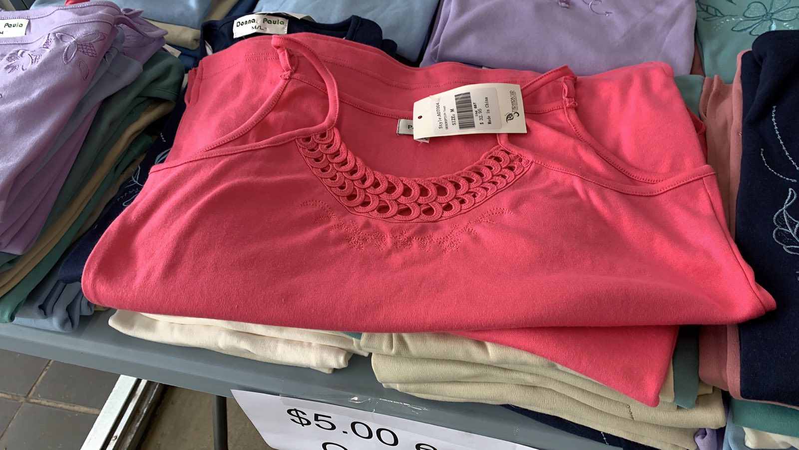 PACK OF 10 EMBROIDERED TOPS