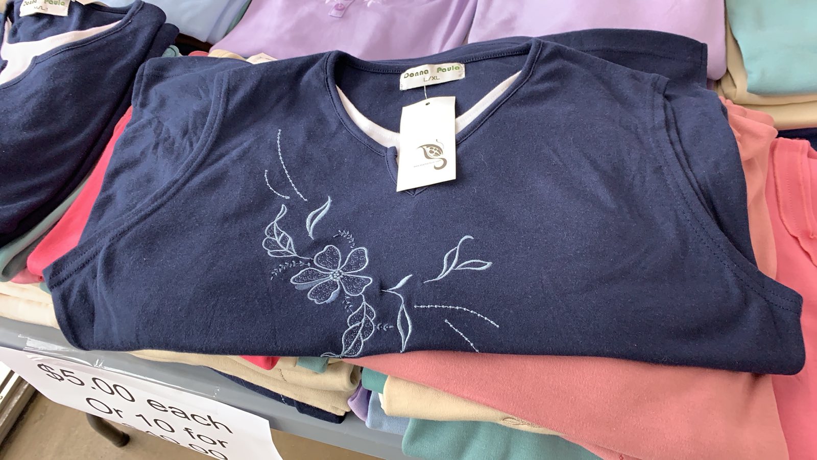 PACK OF 10 EMBROIDERED TOPS