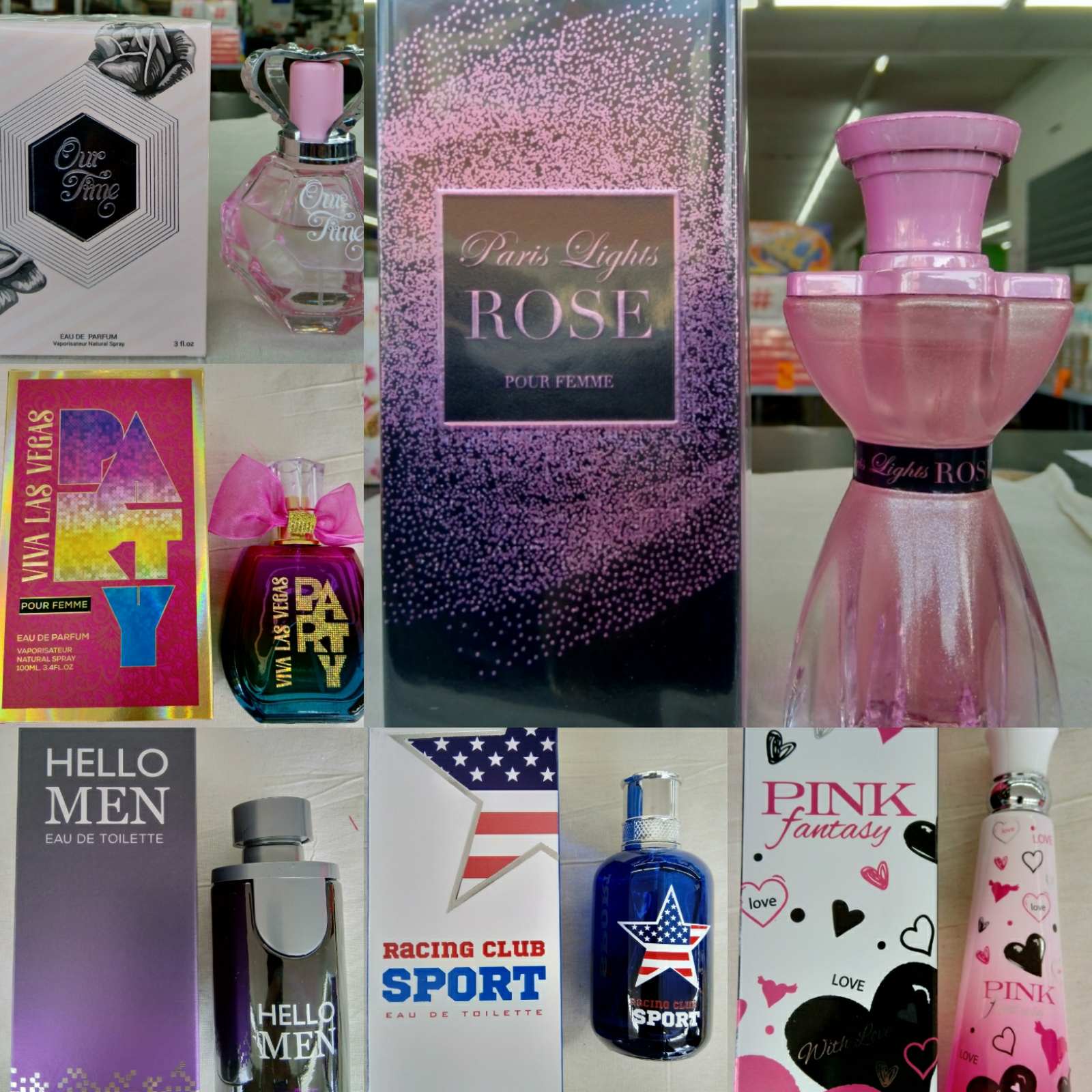 10 PACK OF ASSORTED PERFUMES FOR HER OR HIM