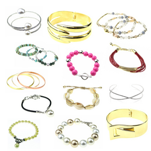Assorted pack of department store bracelets