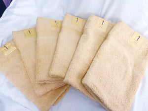 PACK OF 6 OR 12 EGYPTIAN COTTON BATH TOWELS 650GSM