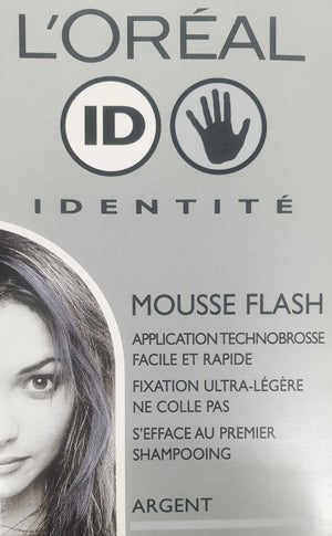 L'OREAL IDENTITE MOUSSE FLASH ( SILVER ) 5 PACK