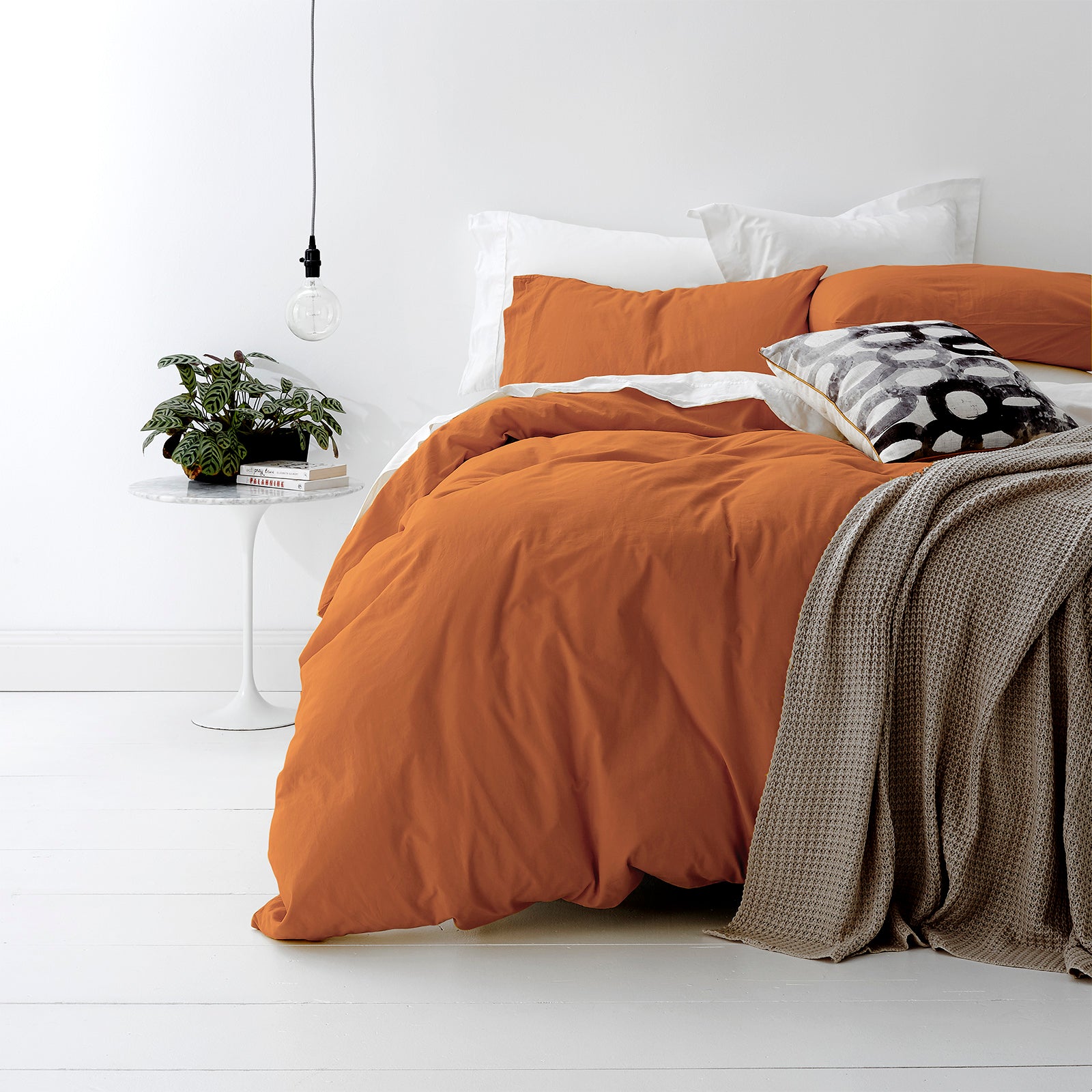 Park Avenue European Vintage Washed Cotton Quilt Cover Set