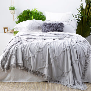 Park avenue Moroccan 100% Cotton Chenille Vintage washed Tufted Bed Cover set  Bright