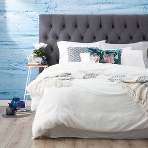 Renee Taylor Solana Washed Cotton Textured Quilt cover set