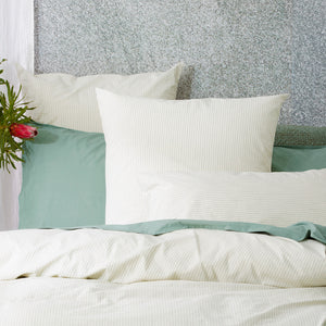 Renee Taylor Portifino Yarn Dyed vintage washed cotton quilt cover Set