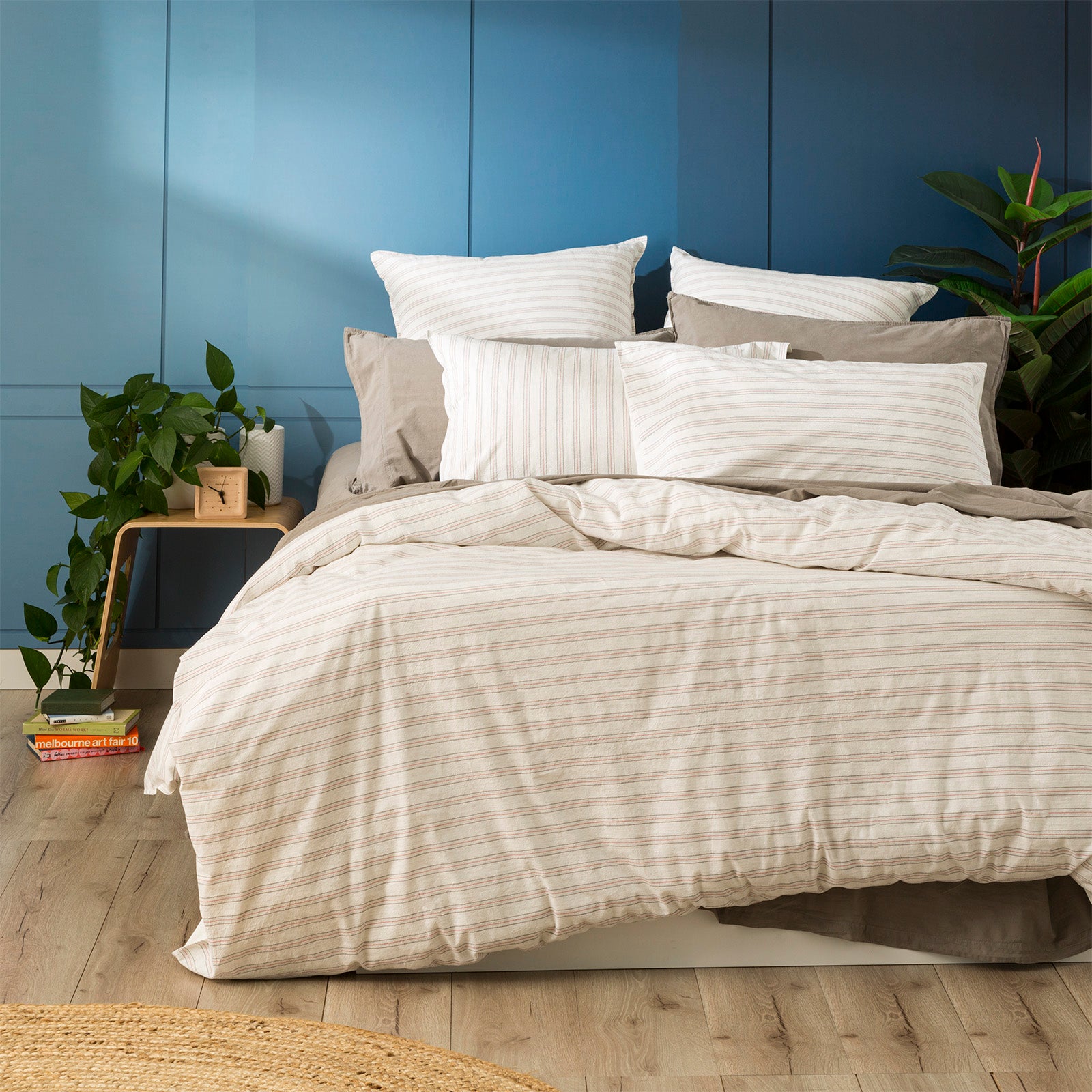 Renee Taylor  Yarn Dyed Vintage washed Cotton Quilt cover set