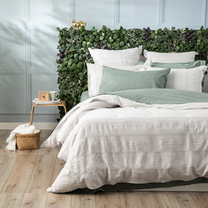 Renee Taylor  Yarn Dyed Vintage washed Cotton Quilt cover set