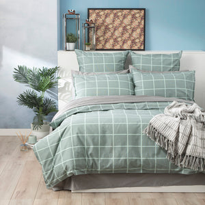 Renee Taylor European Vintage Washed Printed Cotton Quilt cover set