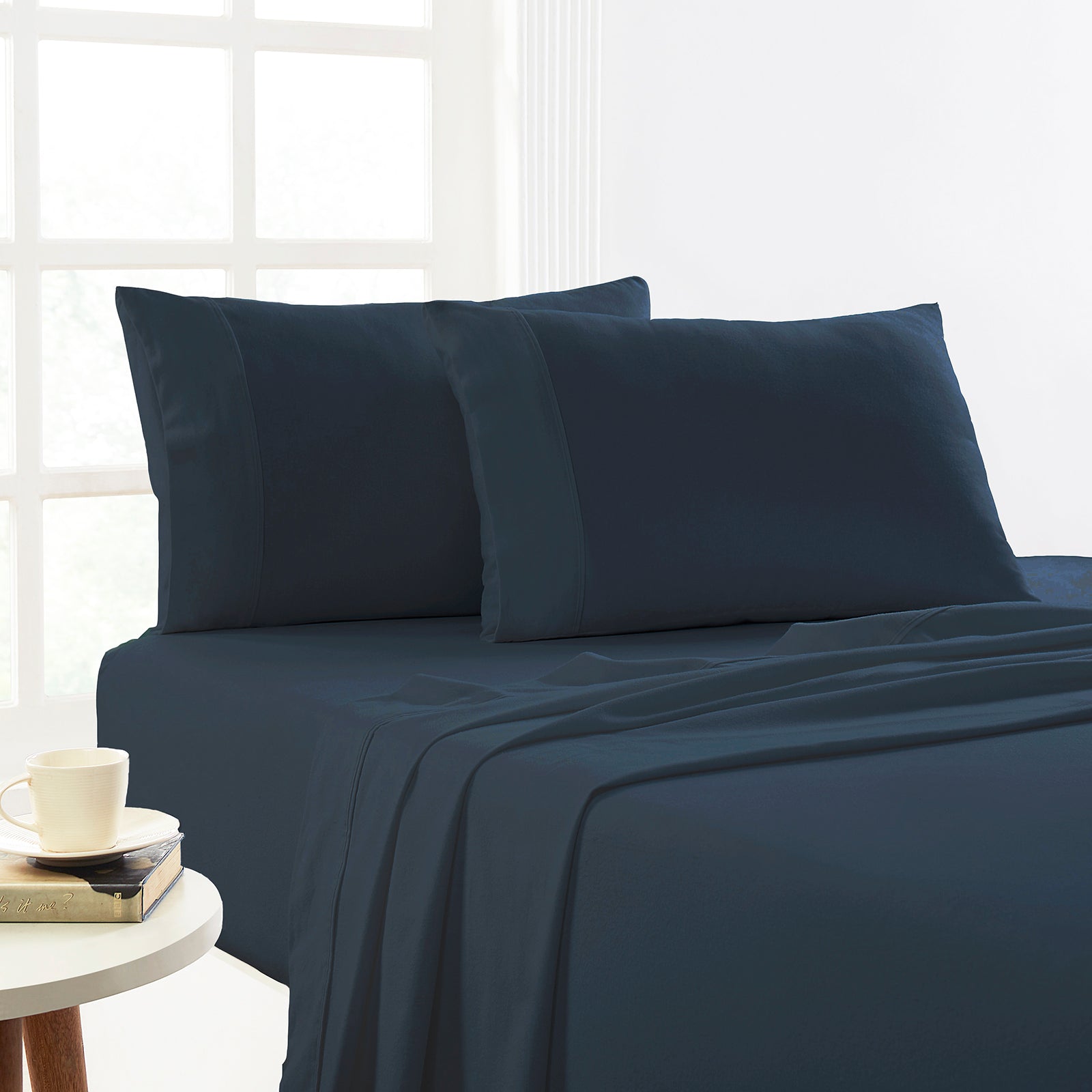 Park Avenue 175 GSM Egyptian Cotton Flannelette  Plain dyed Sheet Sets