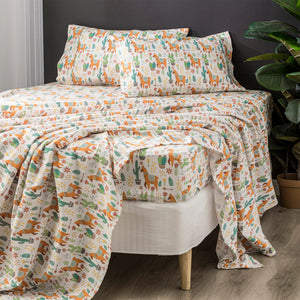 Park Avenue 175 GSM Egyptian Cotton Flannelette  Plain dyed Sheet Sets