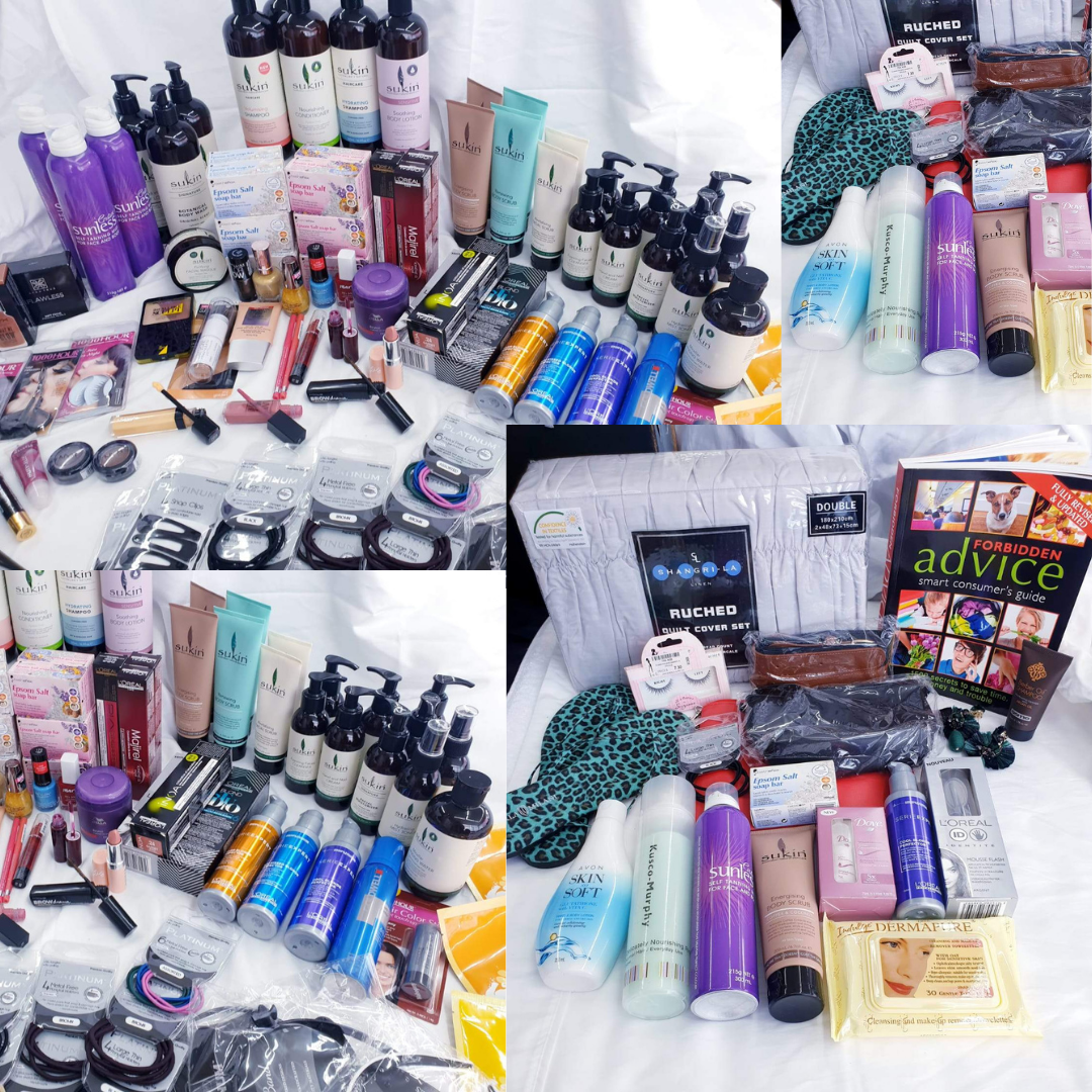 MONEY SAVING BUNDLE DEAL! MEGA BEAUTY BOX OF 100 PRODUCTS FOR YOUR SKIN HAIR MAKEUP NAILS EYES AND MORE ALL BRANDED + THE EXCITING LUCKY DIP MYSTERY BOX
