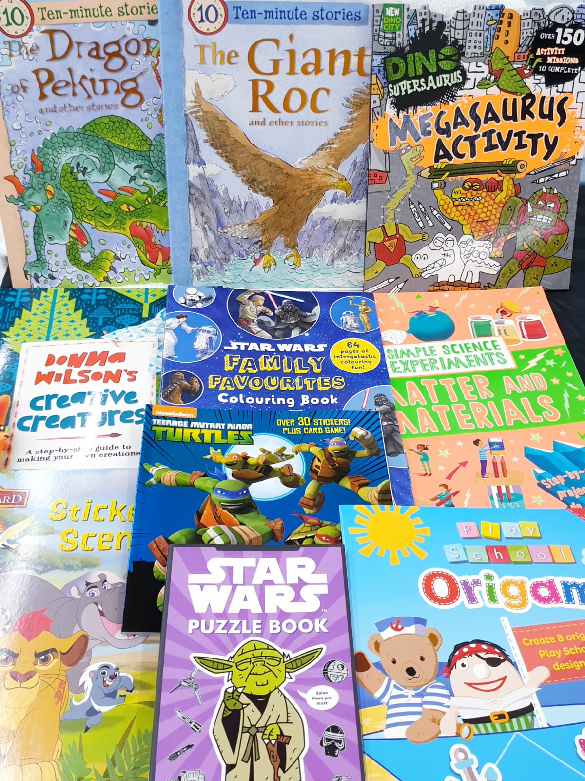 AMAZING MYSTERY BOX OF 10 BOOKS FOR BOYS OR GIRLS FOR ALL AGES