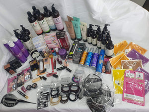 MONEY SAVING BUNDLE DEAL! MEGA BEAUTY BOX OF 100 PRODUCTS FOR YOUR SKIN HAIR MAKEUP NAILS EYES AND MORE ALL BRANDED + THE EXCITING LUCKY DIP MYSTERY BOX