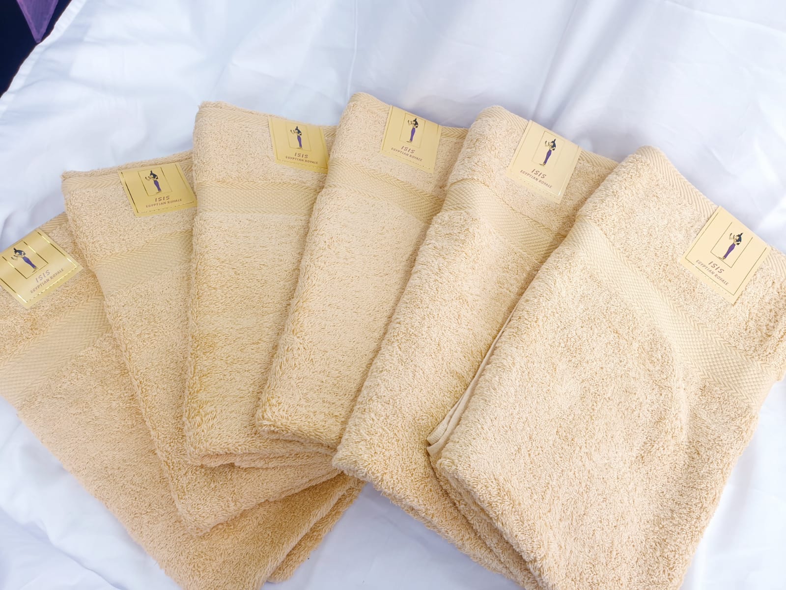 PACK OF 6 OR 12 EGYPTIAN COTTON BATH TOWELS 650GSM