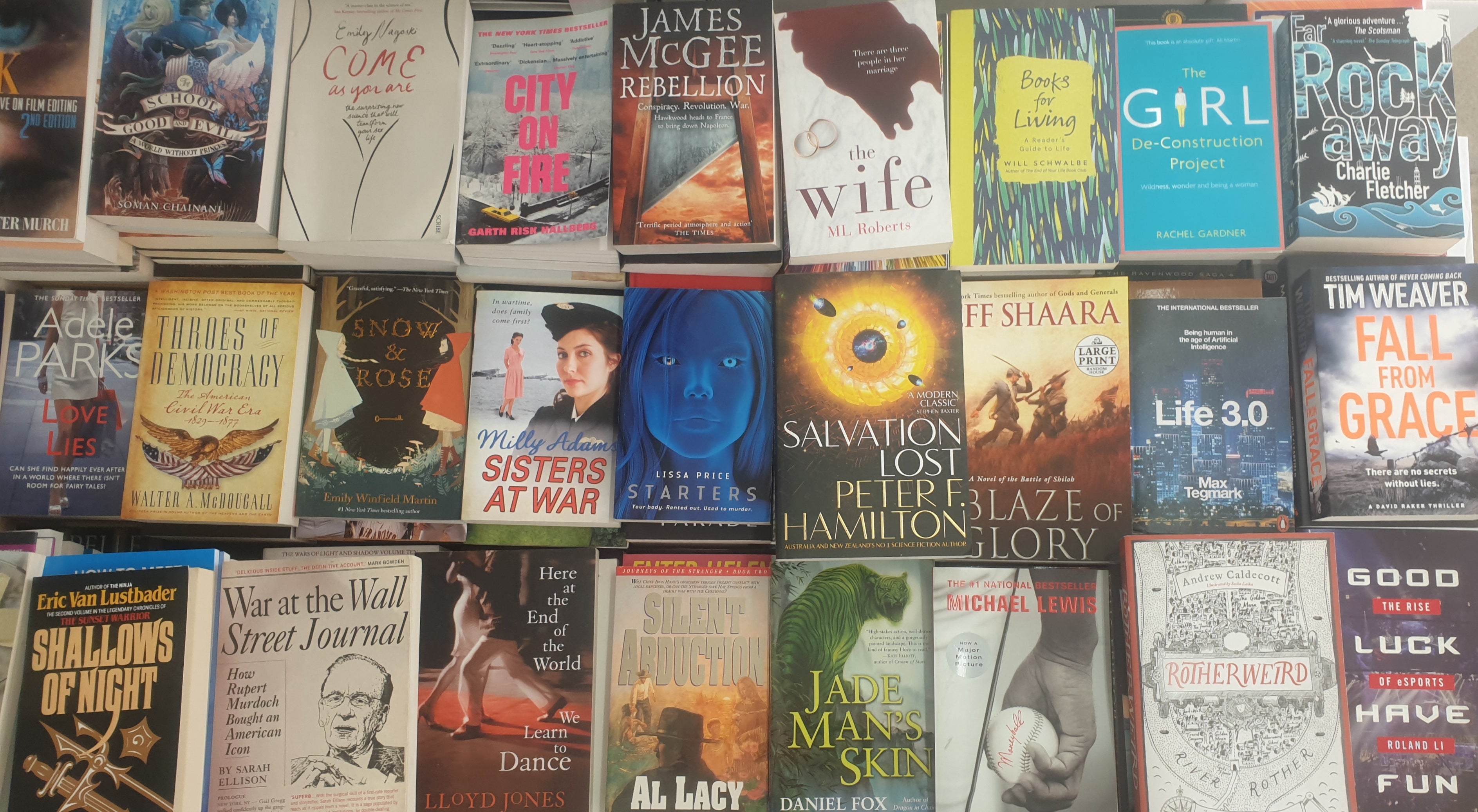 5 ASSORTED NOVELS BOX