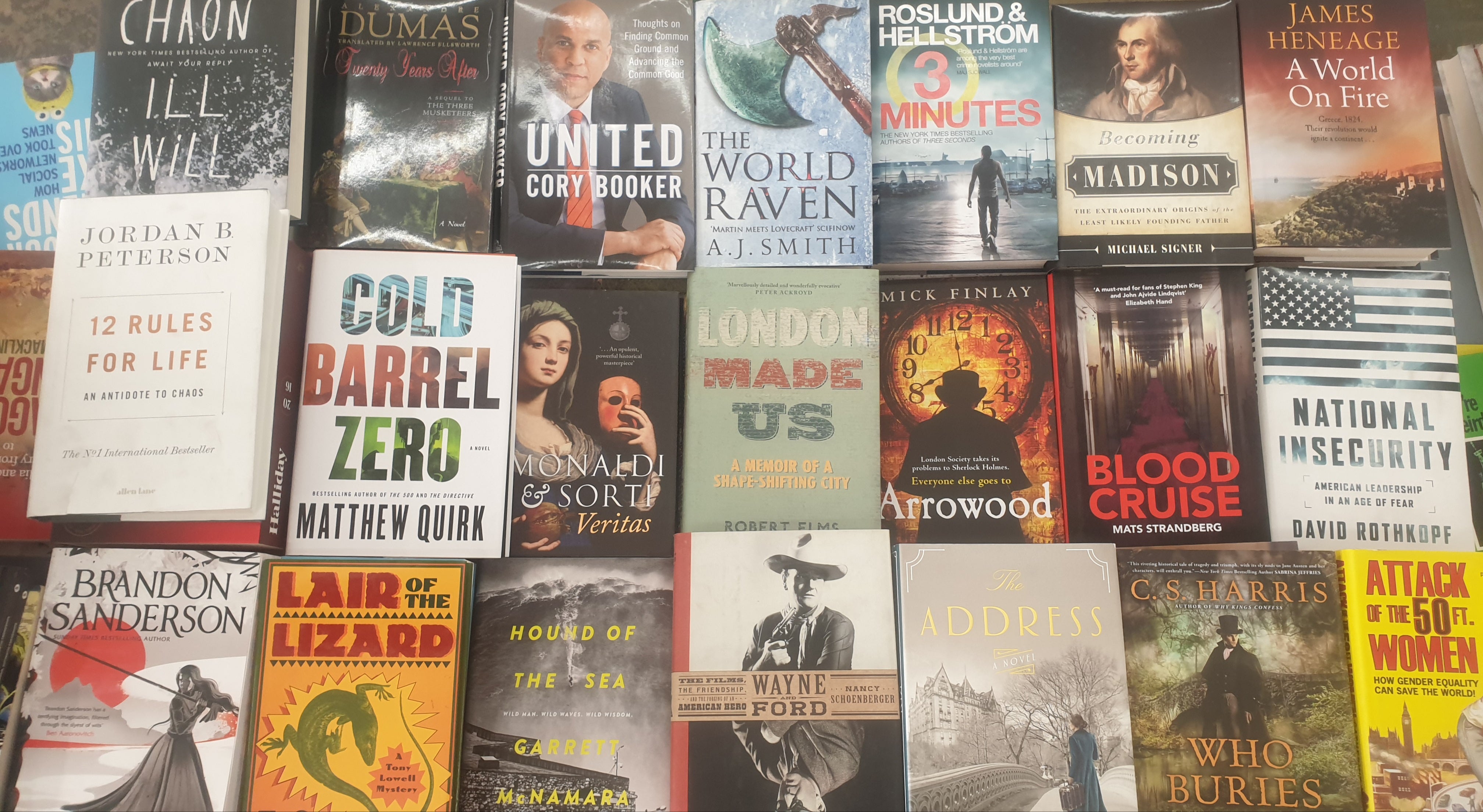 5 ASSORTED NOVELS BOX