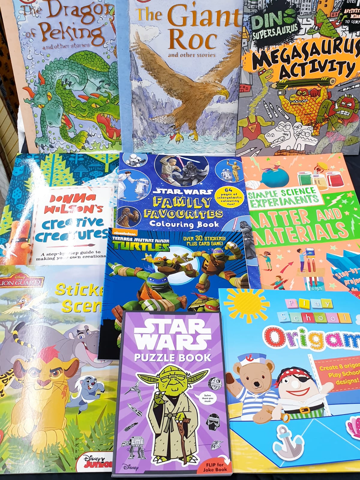 AMAZING MYSTERY BOX OF 10 BOOKS FOR BOYS OR GIRLS FOR ALL AGES