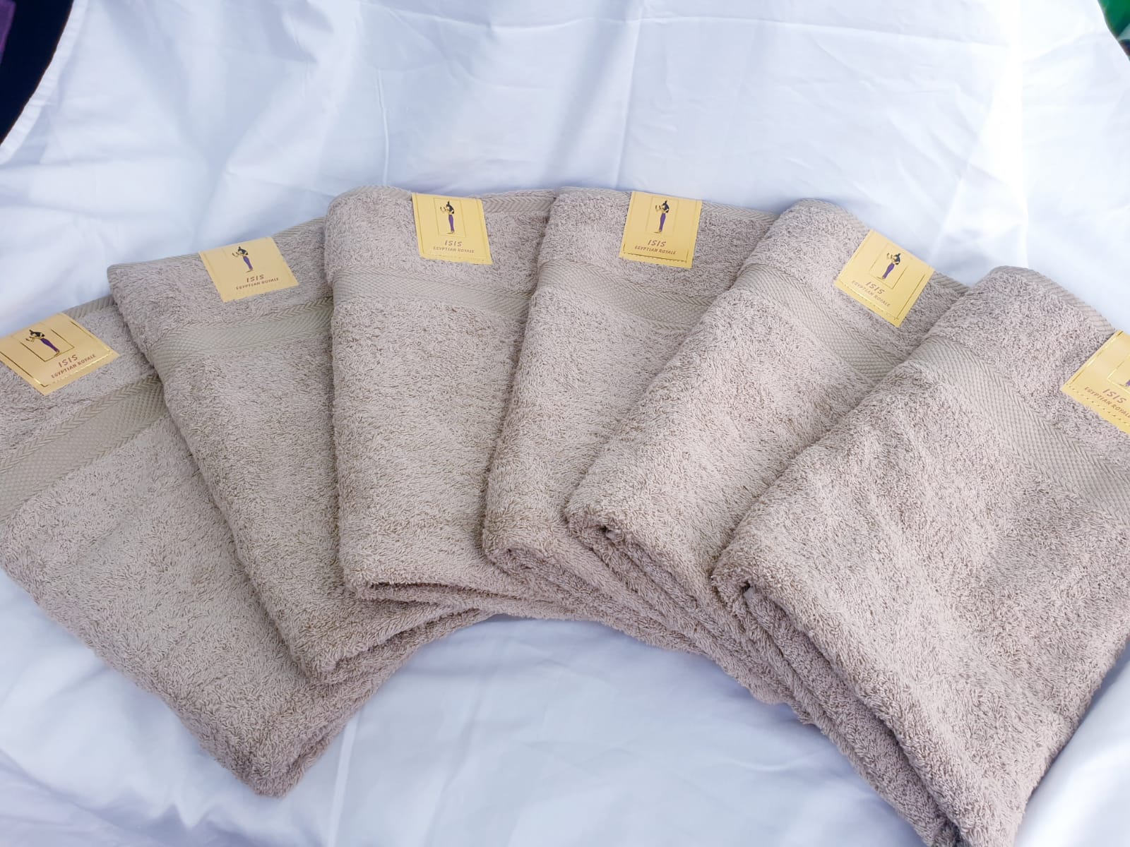 PACK OF 6 OR 12 EGYPTIAN COTTON BATH TOWELS 650GSM