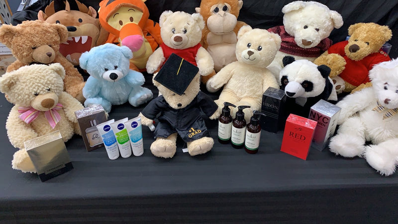 THE ALL NEW CUTENESS LOVE MYSTERY BOX BIG SOFT TOY + LARGE PERFUME + PAMPER ITEM