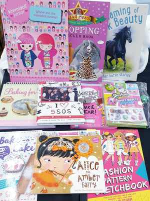 AMAZING MYSTERY BOX OF 10 BOOKS FOR BOYS OR GIRLS FOR ALL AGES