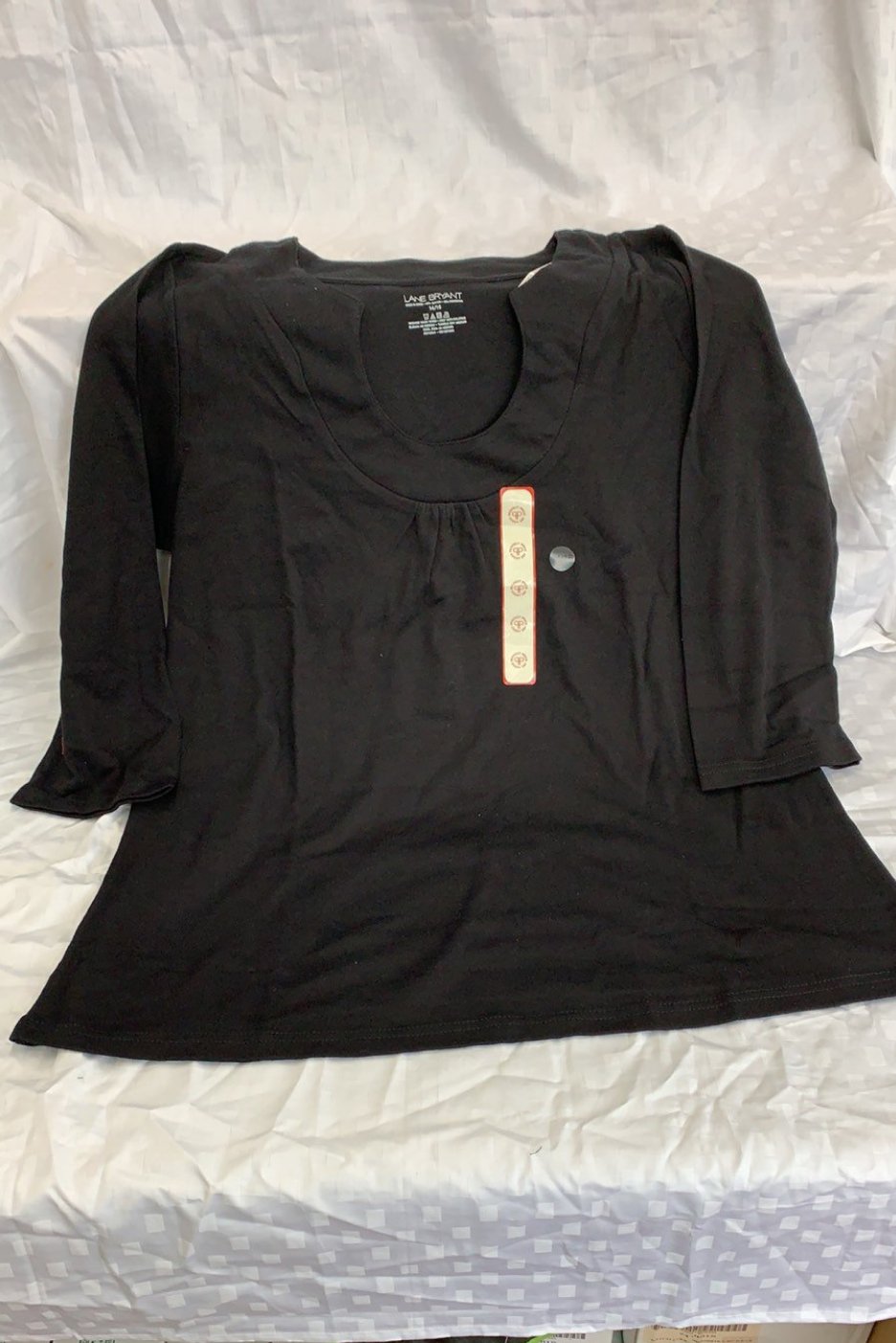 2 Khaki & Black Blouses