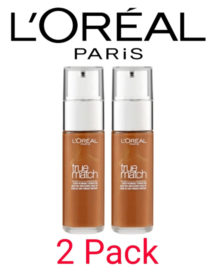 2 PACK L'Oreal Paris True Match Foundation ( SIENNA )
