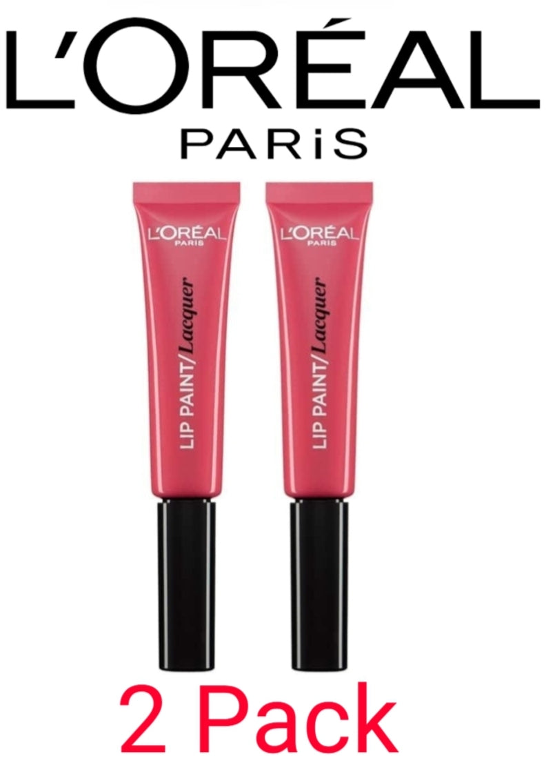 2 PACK L'OREAL INFALLIBLE PARIS LIP PAINT MATTE/LACQUER